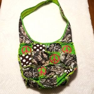 Camo peace cross bag